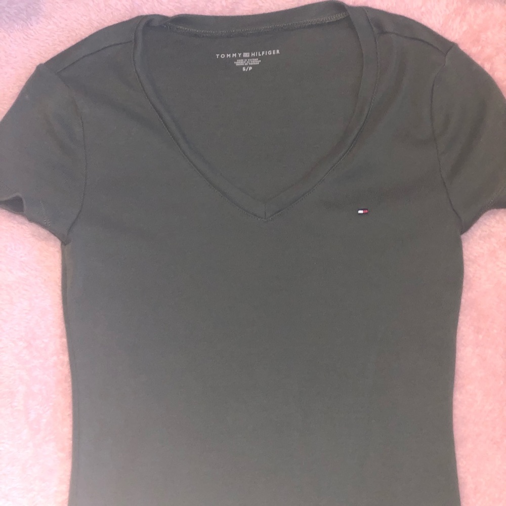 Green Tommy Hilfiger Shirt